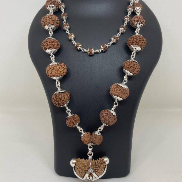 SIDHA MALA 1-14 MUKHI , SILVER